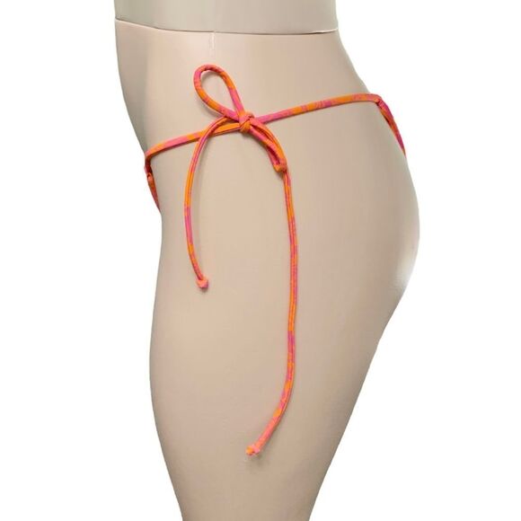 Ed Hardy RARE Geisha ‘Lady’ Bright Pink Orange String Side Tie Bikini Medium - Picture 4 of 7